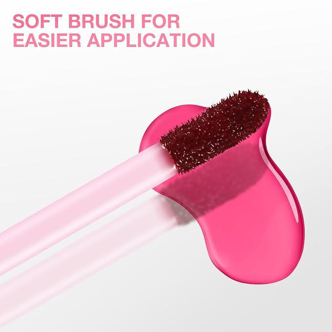 Boobeen Highly Pigmented Lip Gloss Liquid Lipstick, Multi-Use Lip and Cheek, Lightly Tinted, Lip Stain Long-Lasting, Non-sticky Matte Lips and Cheeks Color