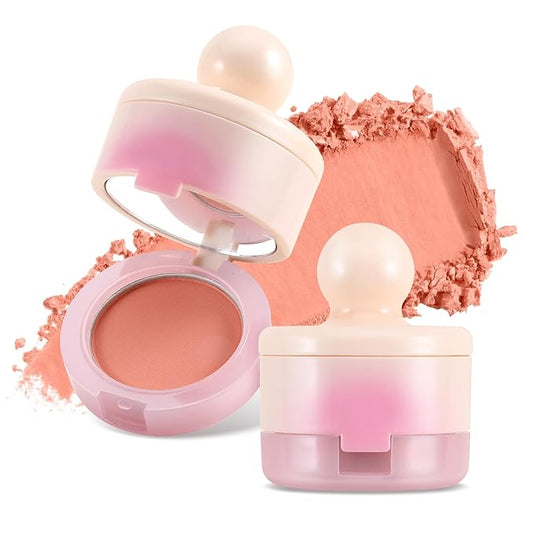 Boobeen Blush Compact for Face, Matte Powder Blush Natural Glowing
