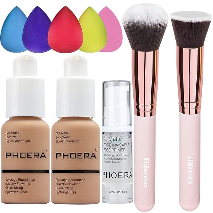 2 Pack PHOERA Foundation Sand 105 and Face