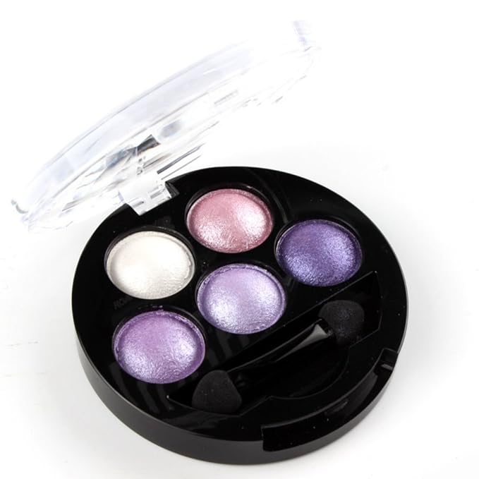 Mallofusa 5 Colors Eye Shadow Powder Metallic Shimmer 7oz