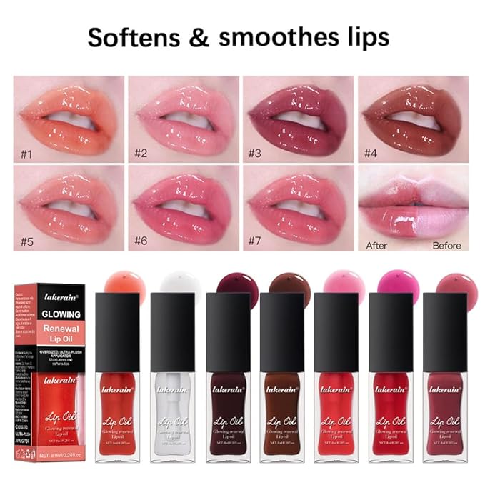 AKARY Glowing Renewal Lip Oil Nourishing Tinted Lip Glowing