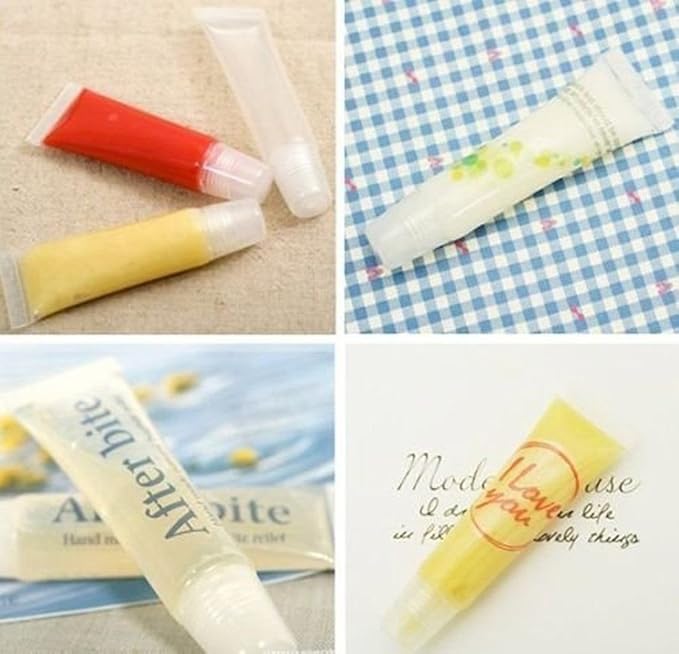 FZBNSRKO 50 pcs 10ml Mini Empty Tubes Lip 10ml