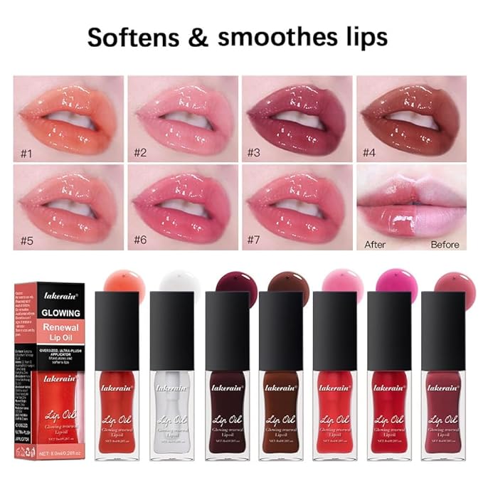 AKARY Glowing Renewal Lip Oil Nourishing Tinted Lip Glowing