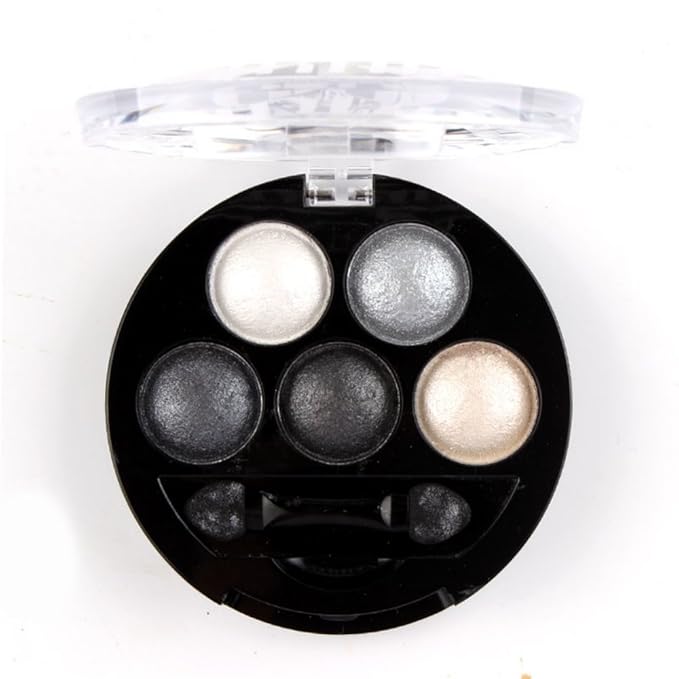 Mallofusa 5 Colors Eye Shadow Powder Metallic Shimmer 7oz
