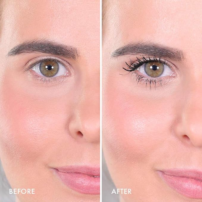 Wander Beauty Mile High Club Length + Define Black Mascara - Smudge-Proof, Lash Lengthening Mascara for a Full, Fanned Out Effect - Castor Oil + Peach Leaf Conditions & Strengthens - 0.31 fl oz