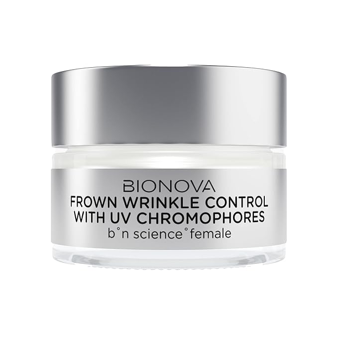 Frown Wrinkle Control with UV Chromophores