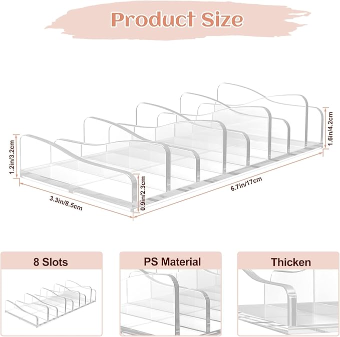 FLMOUTN 4 Pack Makeup Pallet Organizer Eyeshadow Palette