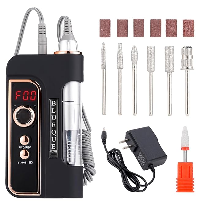 Rechargeable 35000rpm electric nail drill