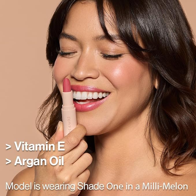 wet n wild Mega Last Rich Satin Lip Color, Rich Creamy Color with Satin Finish, Infused with Vitamin E & Moisturizing Argan Oil, Lightweight, Silky-Smooth, Vegan & Cruelty-Free - One in a Milli-Melon