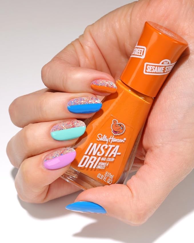 Sally Hansen Insta-Dri Sesame Street Nail Polish Collection - Think BIG & 1 Polish, Ah Ah Ah Duo - 0.31 fl oz.