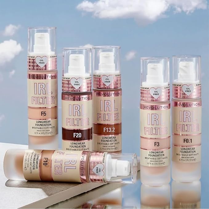 Revolution Beauty, IRL Filter Longwear Foundation, Soft &