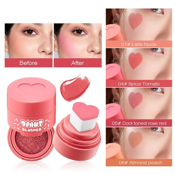 Stamp Liquid Blush Stamp Blush with Heart Shaped Women (3)