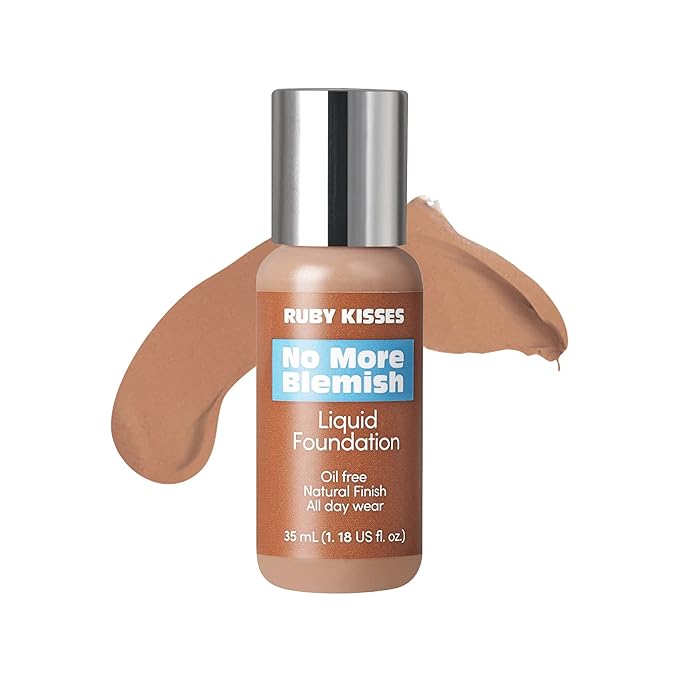 Ruby Kisses Liquid Foundation No More Blemish Oil-Free 1.18 Fl Oz