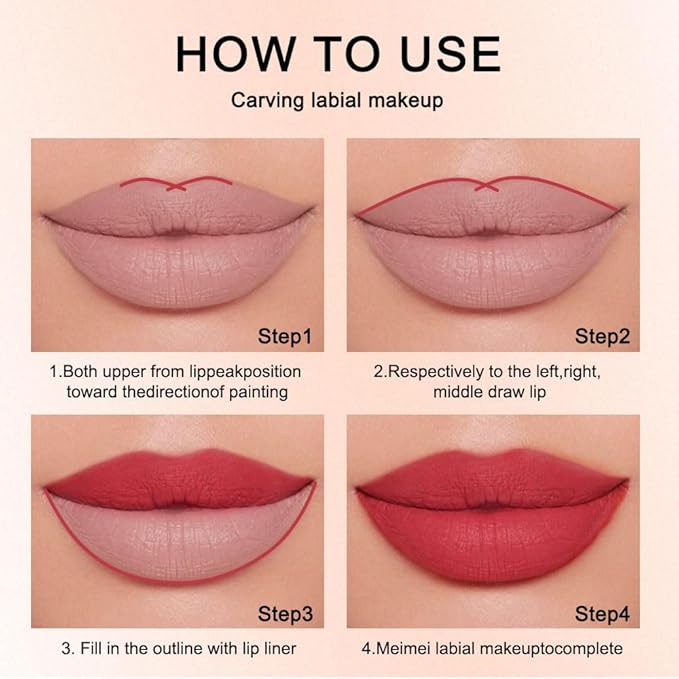 12 Colors lip liner pencils, Modern Classic Lip Liner, Lip Liner Pigmented Vegan Matte, Lasting Finish Lip Liner, Luxurious Creamy Long Lasting Lip Liner, Prevents Feathering and Fading, (11)