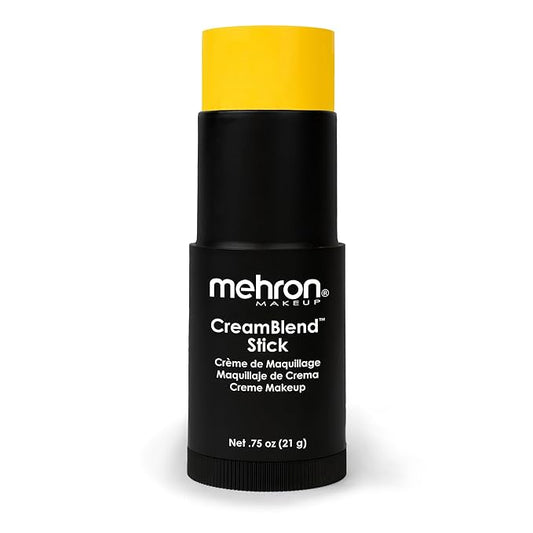 Mehron Makeup CreamBlend Stick - Body Paint (.) (.) (Yellow) 75oz