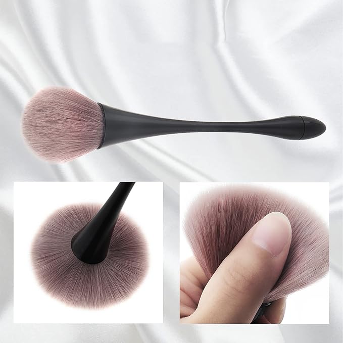 2Pcs Nail Dust Brush Acrylic