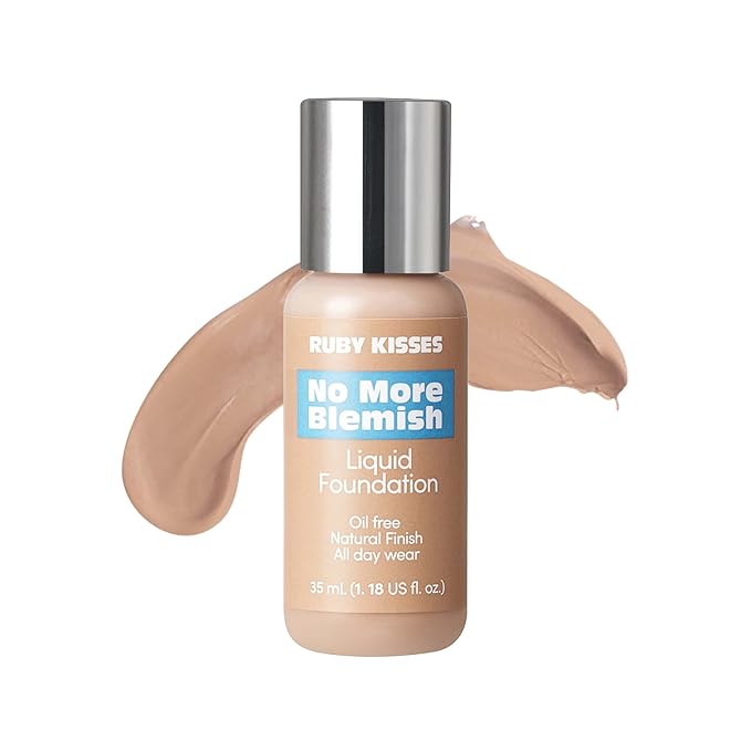 Ruby Kisses Liquid Foundation No More Blemish Oil-Free 1.18 Fl Oz
