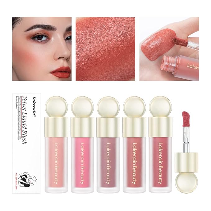 Velvet Liquid Blush, Liquid Cream Blush, Moist Matte Breathable (01)