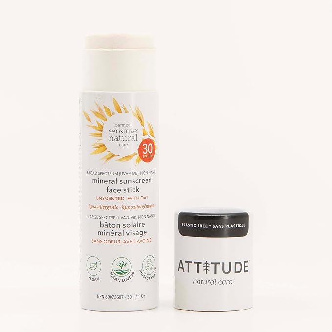 ATTITUDE Plastic-Free Mineral Face Sunscreen