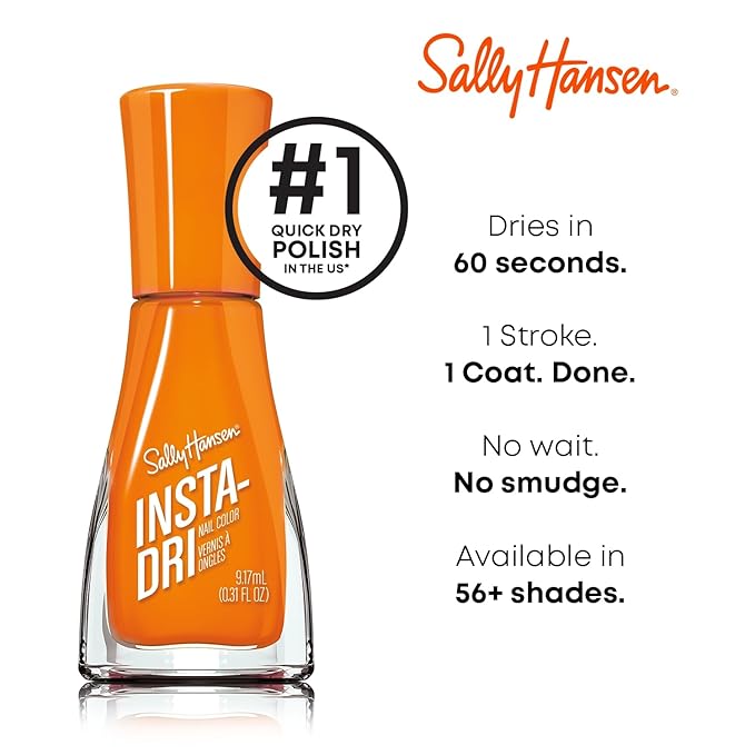 Sally Hansen Insta-Dri® Nail Polish - Color Collision Collection, Time Warmth - 0.31 fl oz. (Pack of 2)