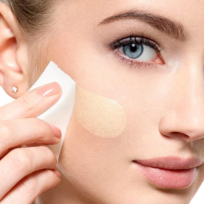 Amazon Basics Cosmetic Rectangular Foam Wedges For Makeup, 32 Count, White (Pack of 2)