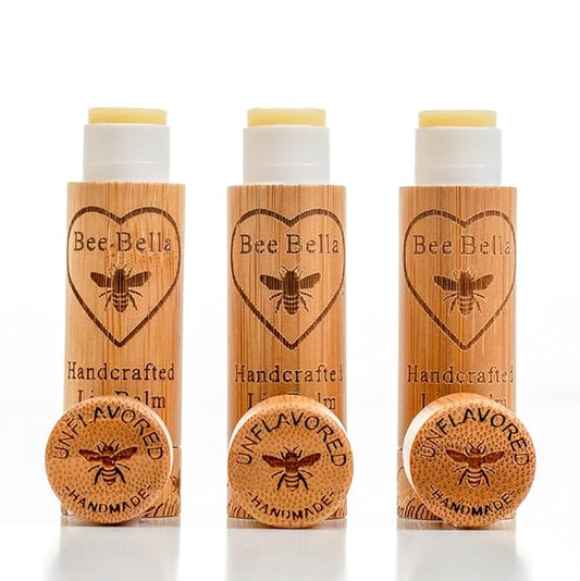 Bee Bella Lip Balm, Unscented (Unflavored), Organic