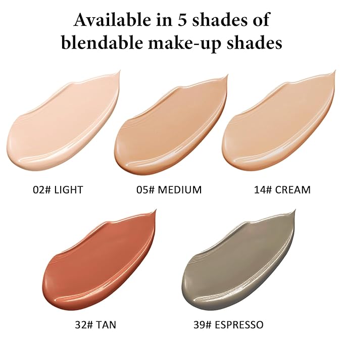 Liquid Foundation Makeup, Improves Uneven Skin Tone, Lightweight 39# ESPRESSO