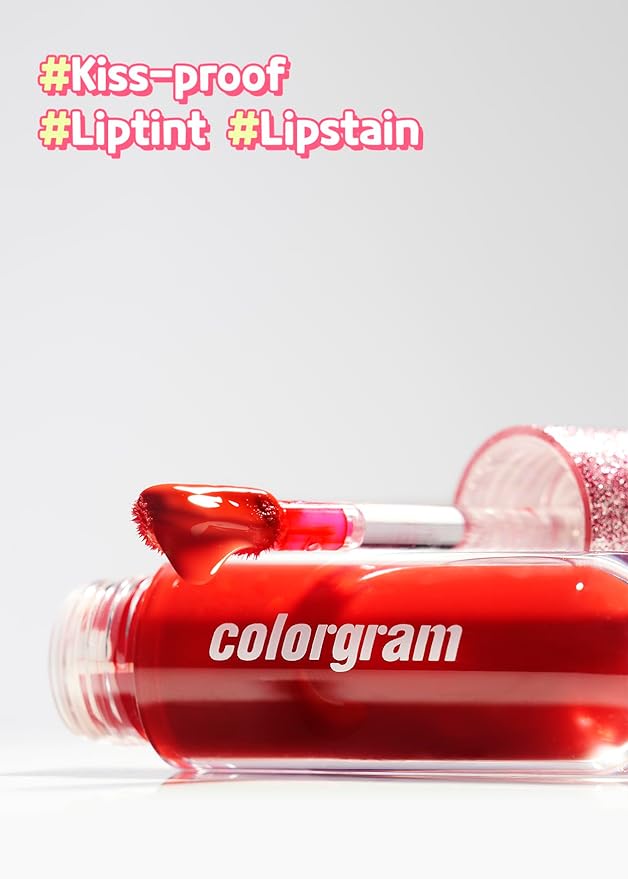 COLORGRAM Thunderbolt Tint Lacquer 09 Soft Tok | High Pigment, Vivid Color, Long Lasting Lip Stain, Moisturizing with Argan Oil, Hydrating, Buildable & Blendable, (0.2 fl.oz, 4.5g)