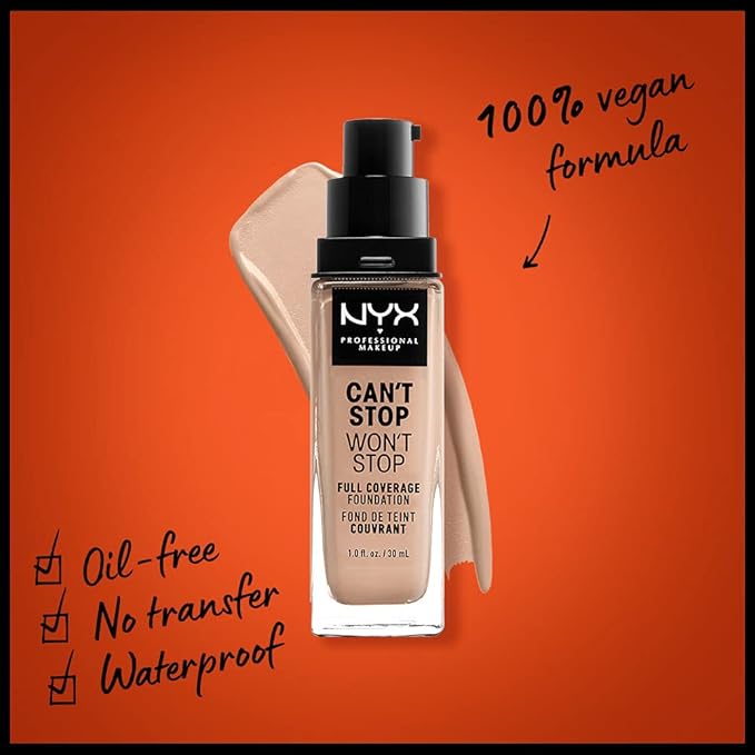 NYX PROFESSIONAL MAKEUP Can't Stop Won't Stop Foundation, - Light