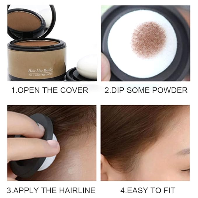gowwim Hairline Powder(Dark Brown) Hair