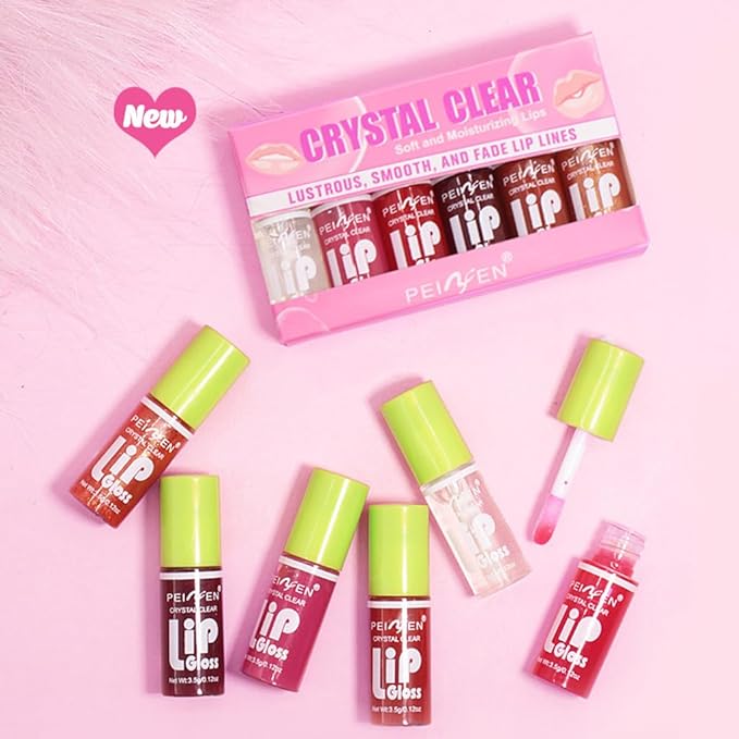 Yasovigi 6 Colors Lip Oil Lip Stain, Watery Yasovigi