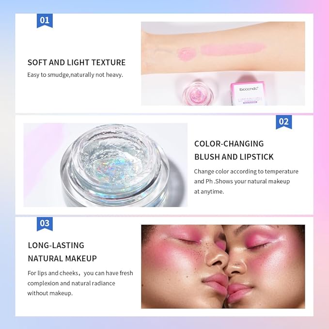 Color Change Blush Clear Liquid Blush Cream Moisturizing