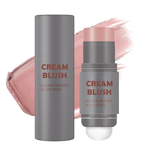 Cream Blush Stick with Sponge 3 in 1 Fairy Pink
