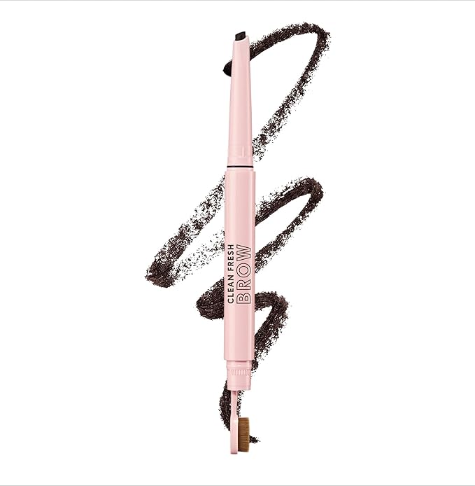 Covergirl Clean Fresh Brow Filler Pomade, 700 Black Brown, Eyebrow Pencil, Ultra-Precise Tip, Creamy Formula, Highly Pigmented, Soft Matte Finish, Vegan Formula, 0.007oz