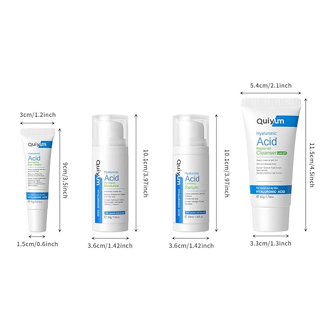 Hydrating Skin Care Set, Hyaluronic Acid