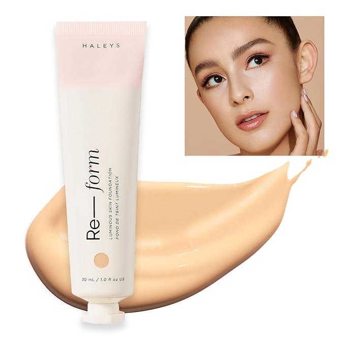 HALEYS Re-form Luminous Skin Foundation, VEGAN + CRUELTY-FREE, types (2.25)