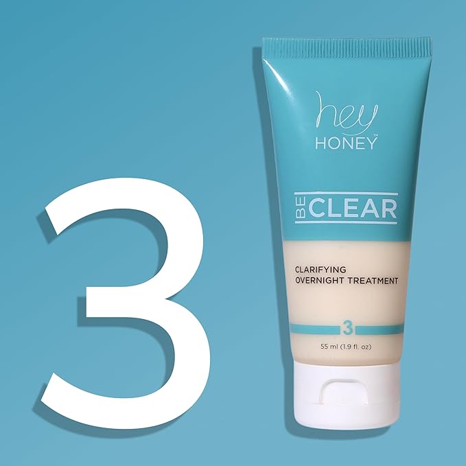 Hey Honey Skincare Be Clear 3-Step Clearing