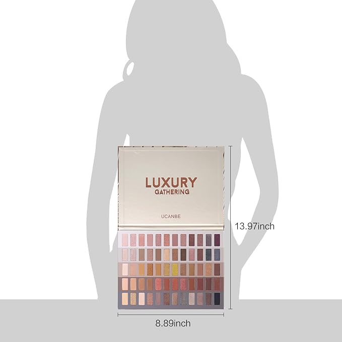 UCANBE 60 Colors Naked Eyeshadow Palette + Makeup