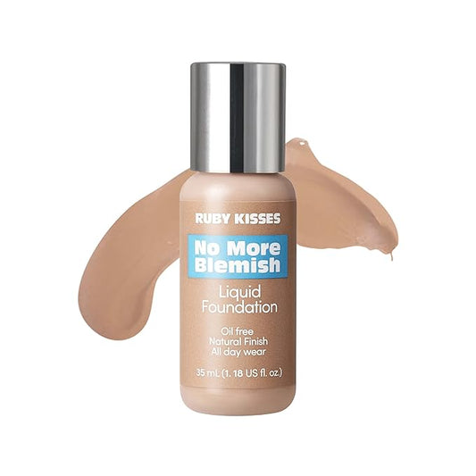 Ruby Kisses Liquid Foundation No More Blemish Oil-Free 1.18 Fl Oz