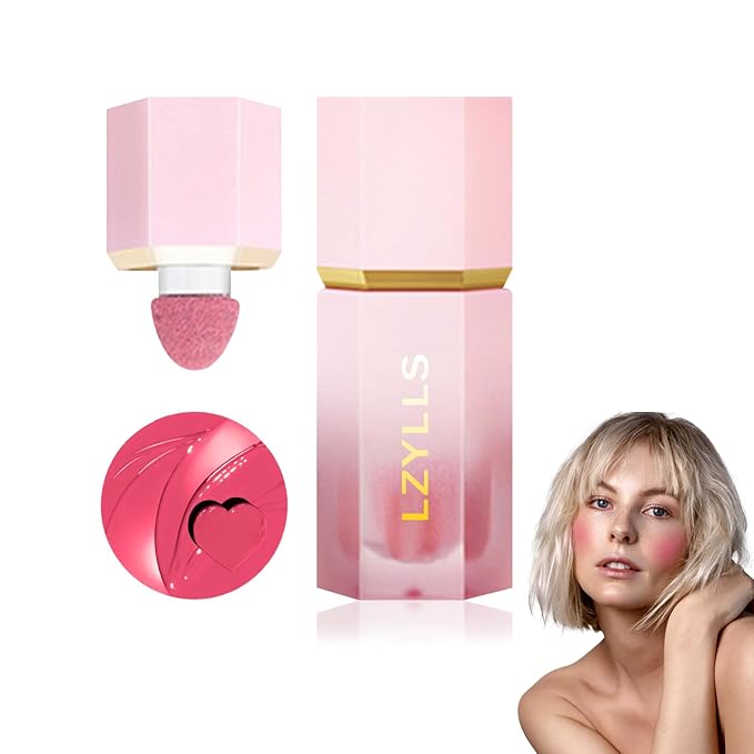 Cream Blush Stick with Brush,Waterproof Multi Cream Blush Skin C5