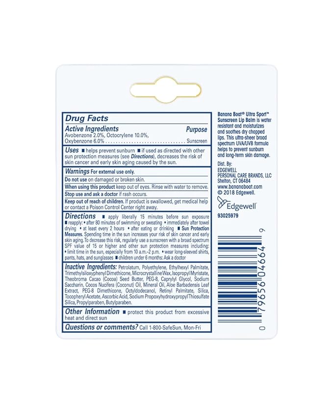 Banana Boat Sport Performance Sunscreen Lip
