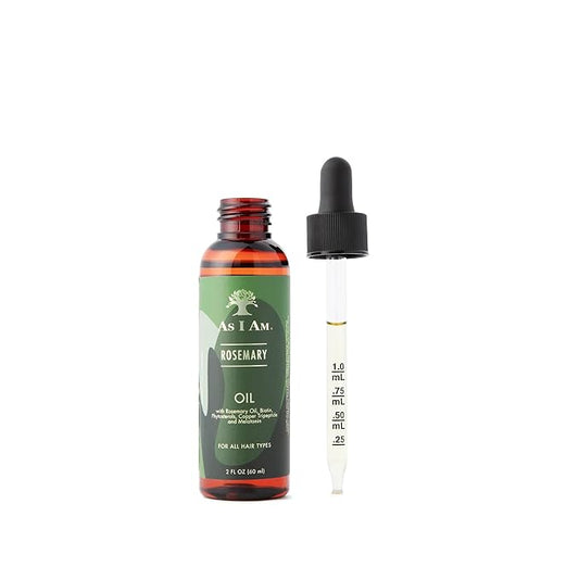 As I Am Rosemary Oil - 2 oz - Hair Density Serum - with Melatonin & Biotin - Vegan & Cruelty Free