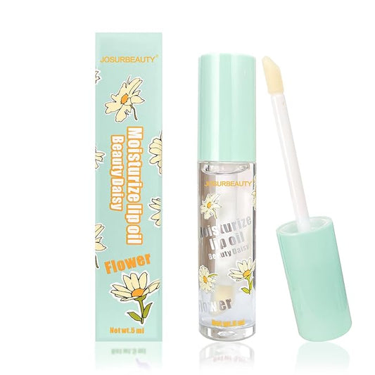 Hydrating Lip oil for women - clear lip gloss oil, Plumping Lip Oil for Dry Lip and Lip Care, Non-Sticky Long Lasting Lip Oil Gloss, Shiny and Moisturizing Transparent Lip Oil Gloss