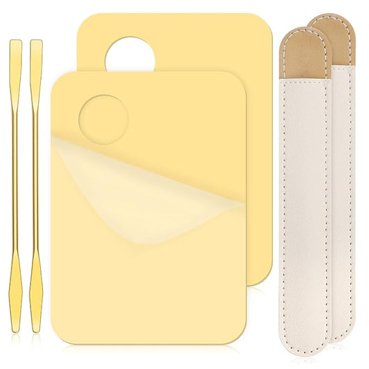 6 in 2 Sets Makeup Mixing Palette, Gold