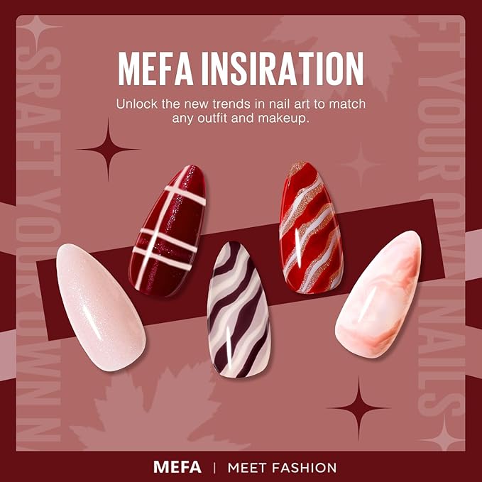 Mefa fall winter gel nail