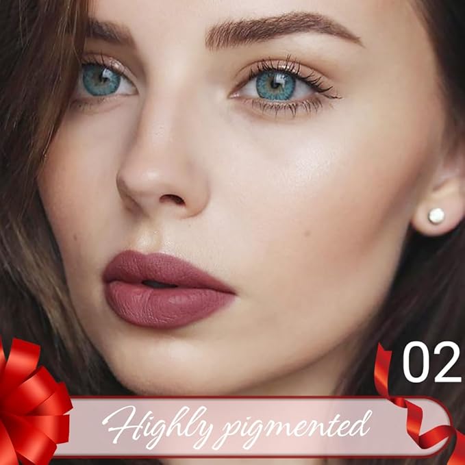 Rust Red Crayon Matte Lipstick Lip Liner Pencil, Moisture Smooth Lipstick Pencil, With pencil sharpener Sharpenable Lip Pencil, Ultimate Lip Crayon for Women Smudgeproof Waterproof 02#