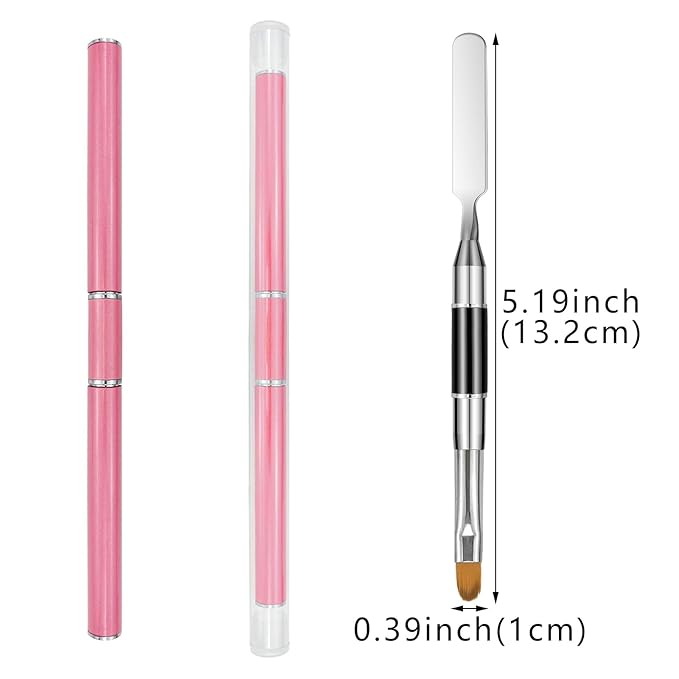 6 pack dual-ended polygel brush