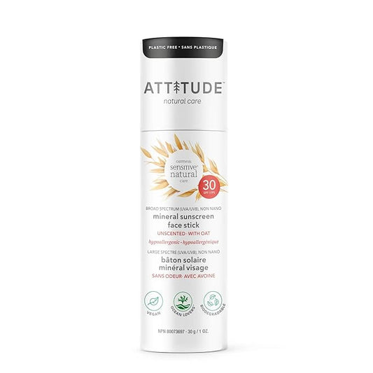 ATTITUDE Plastic-Free Mineral Face Sunscreen