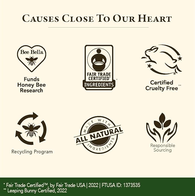 Bee Bella Lip Balm, Unscented (Unflavored), Organic