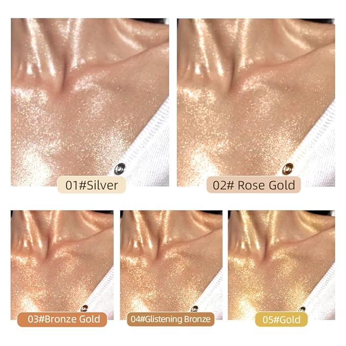 40ml Body Shimmer Oil,Liquid Body Illuminator, Waterproof Moisturizing 40ml